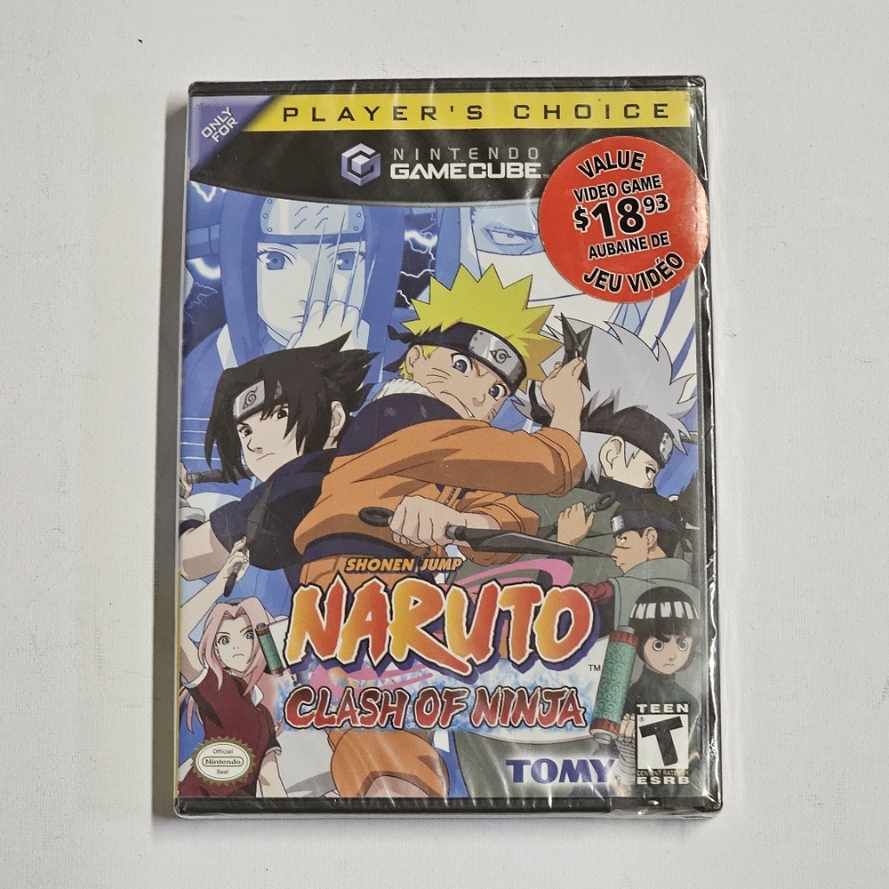 NIB Naruto Clash of Ninja Nintendo GameCube Game Sealed Players Choice